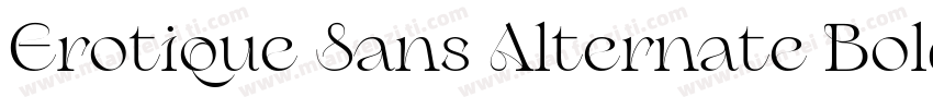 Erotique Sans Alternate Bold字体转换